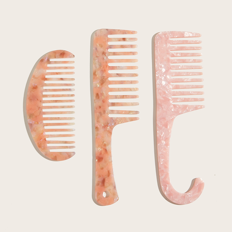 Wide Tooth acetate comb set